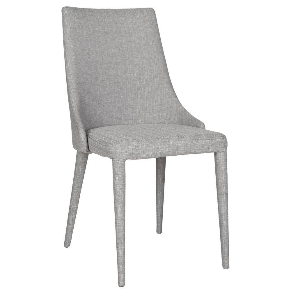 Summerset 19" H Leather Side Chair (Set of 2) - FOX2014 - Grey - Safavieh Couture