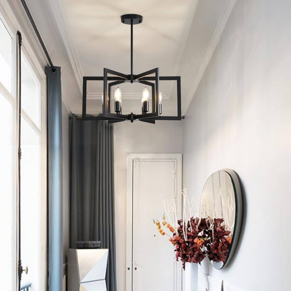 Farmhouse Black Large Chandelier Light Fixture for Dining Room,12 Light Round Matte Candle Modern Chandelier Pendant Light Fixture for Living Room Bedroom Kitchen Foyer Entryway.