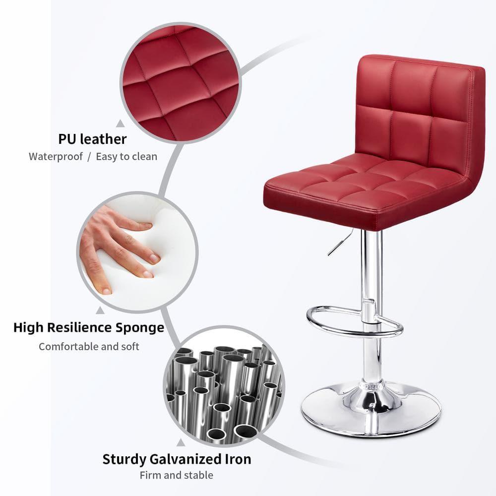 Stallcup Swivel Upholstered Counter Stool with Metal Frame