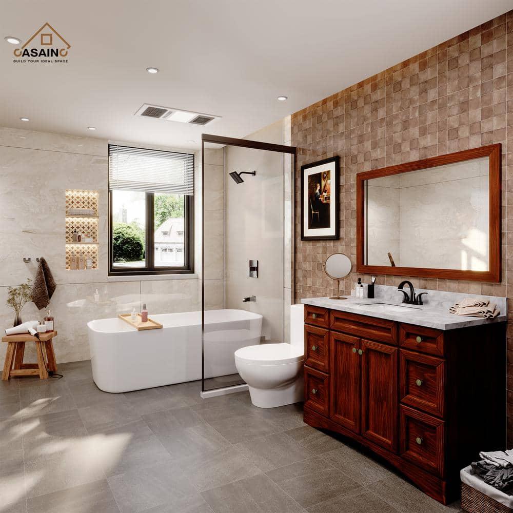 2 Handle Bathroom Faucet with Drain