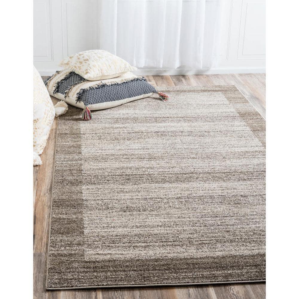 Unique Loom Abigail Del Mar Area Rug , 8'x11'2" Rectangular ,Beige