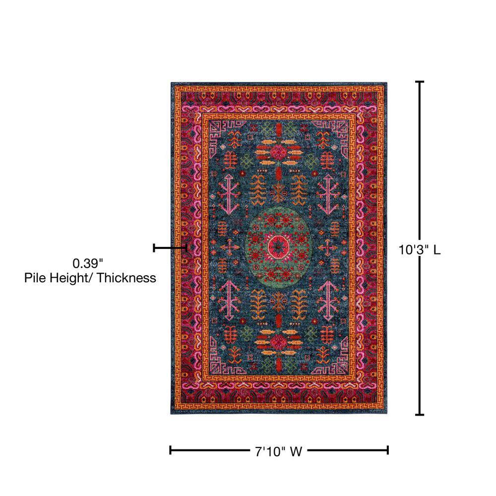 Mark & Day Beziers 7'10"x10'2" Rectangle Woven Indoor Area Rugs Bright Red