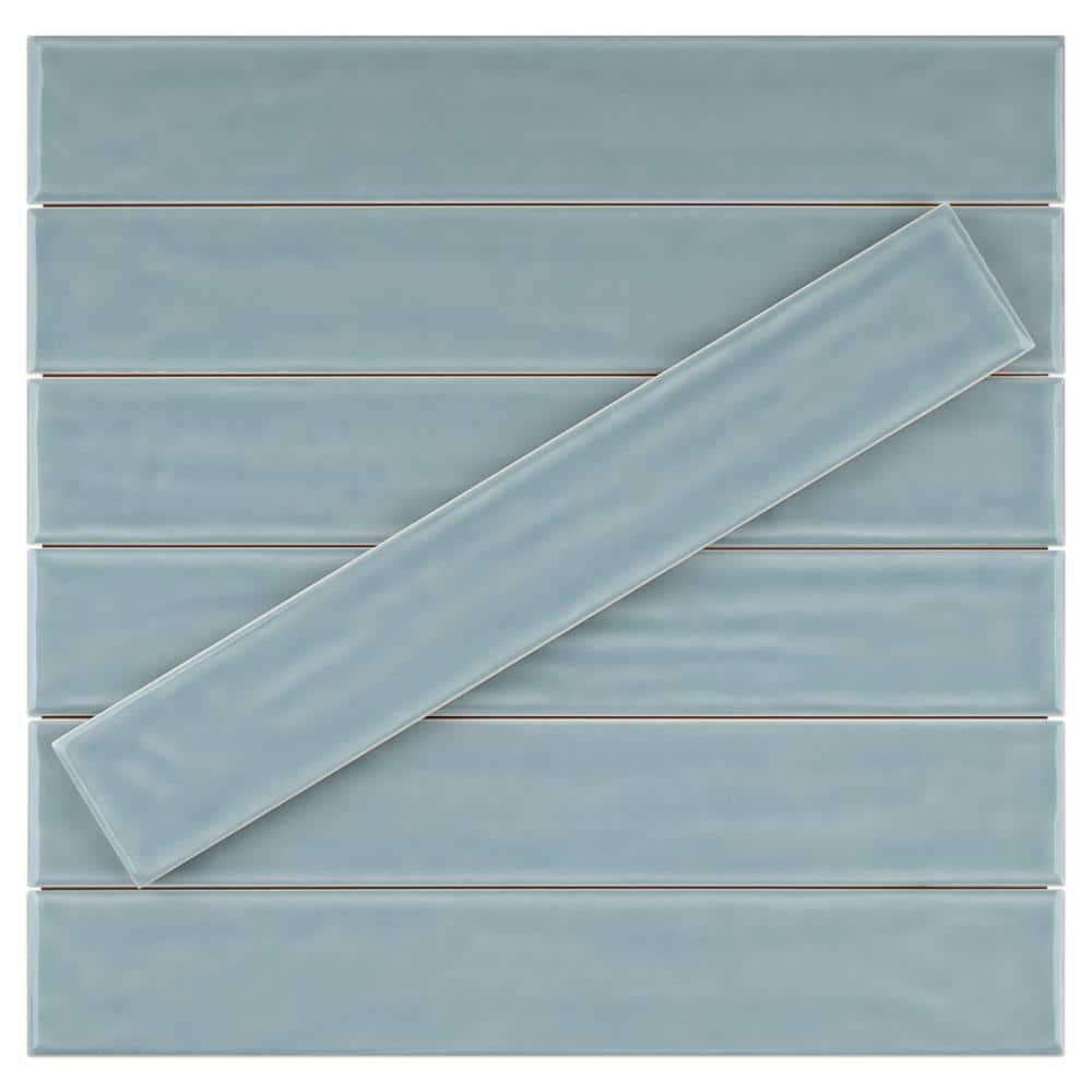 Supreme Tile Nova 1.97 in. X 11.81 in. Polished Ceramic Subway Wall Tile