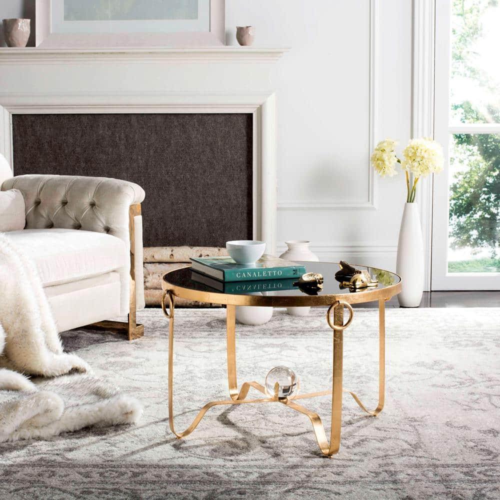 Elisha Accent Table - Gold/Black - Safavieh.