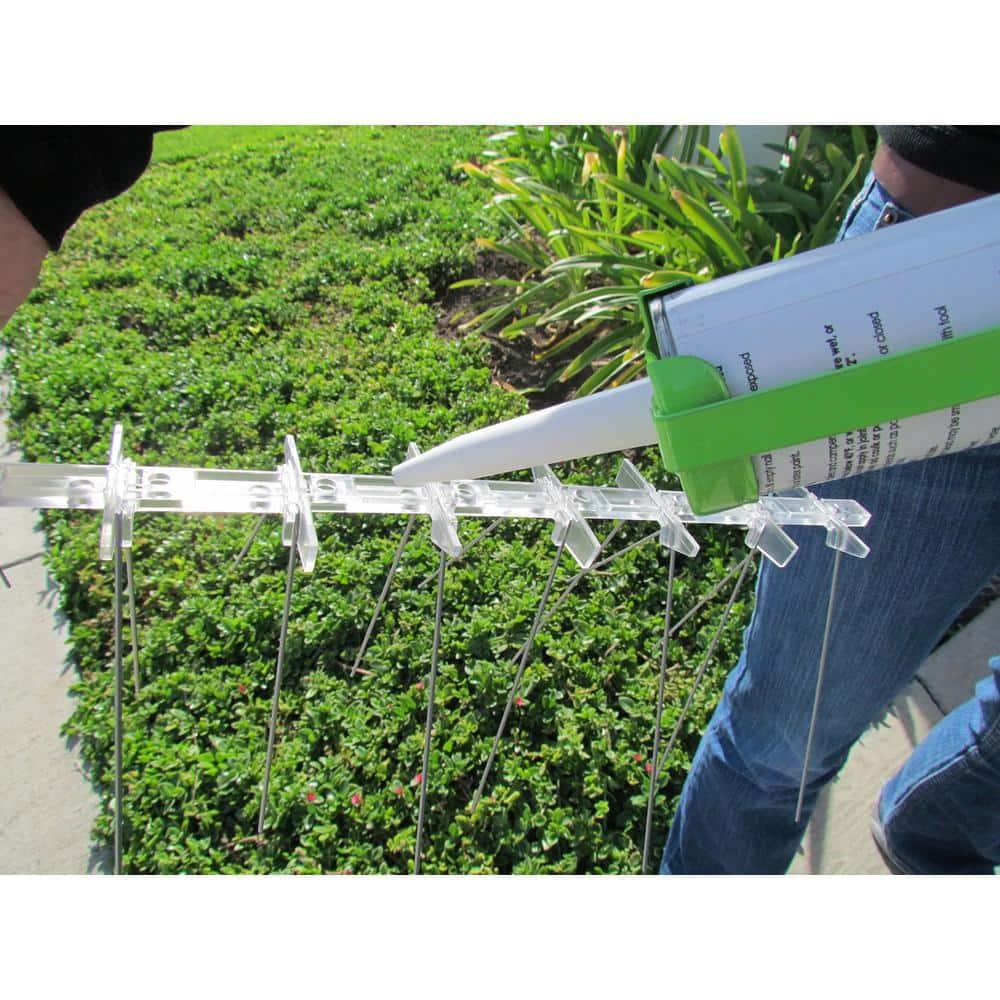 Bird-B-Gone Enviro Spike Stainless Steel Bird Spike, Deterrent Repellent, 10 ft. x 5 in.