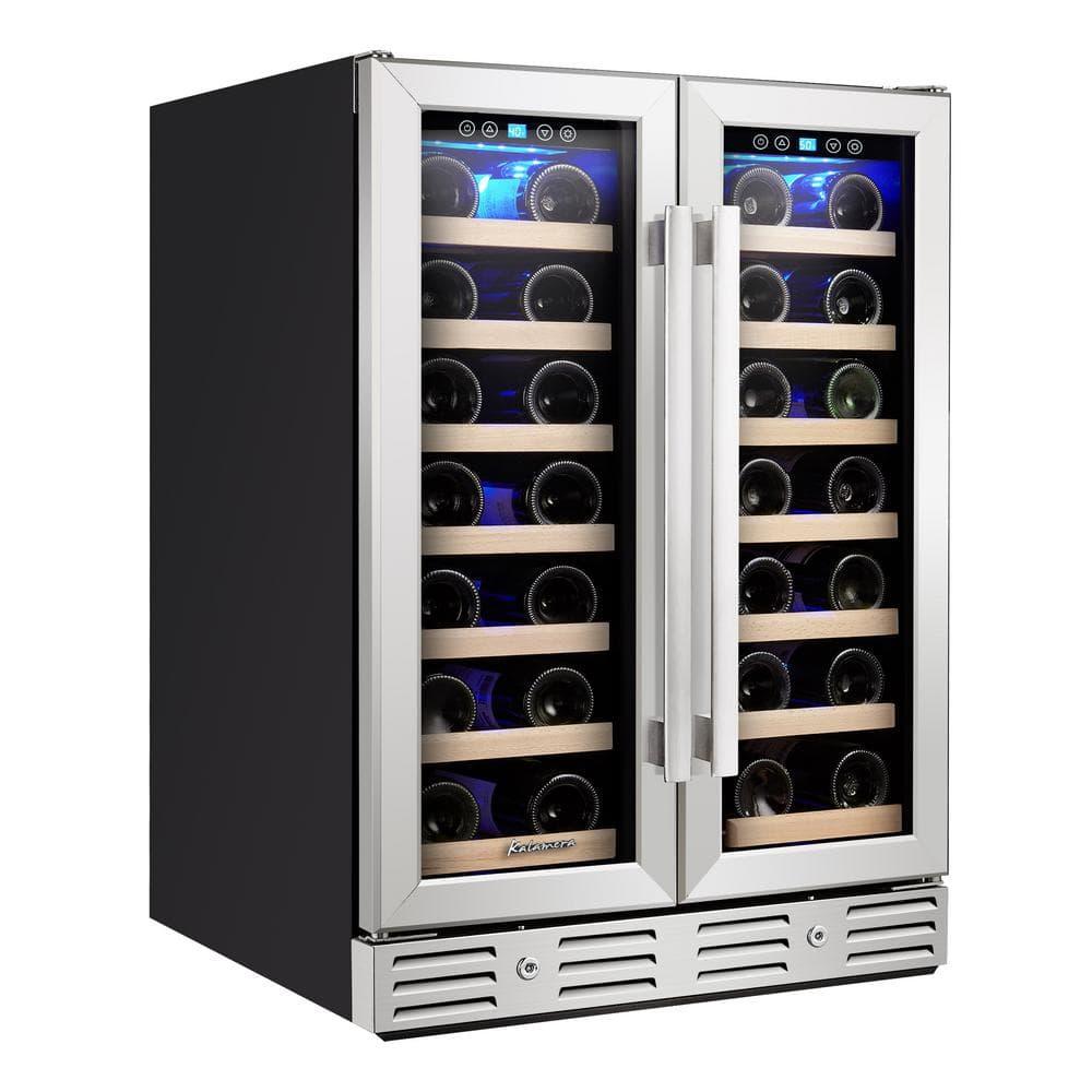 Kalamera Kalamera 40 Bottle Dual Zone Built-In Wine Refrigerator