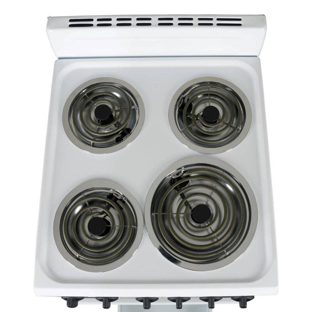 Premium Levella 20" 2.2 Cubic Feet Smart Electric Free Standing Range with 4 Burners