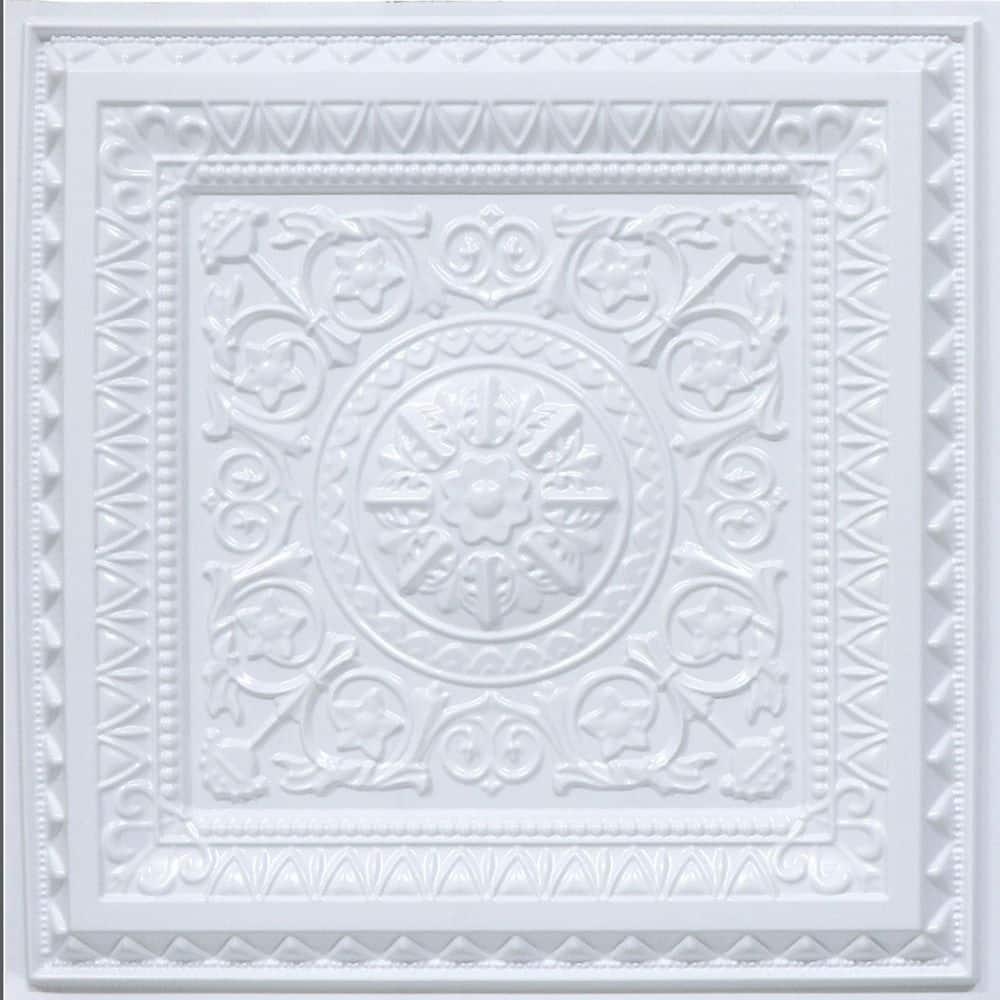 FromPlainToBeautifulInHours Economy La Scala Drop-In PVC Ceiling Tile (Set of 50)