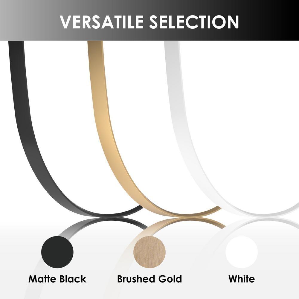 24x36 inch Oval Mirror, Brushed Gold Oval Wall Mirror, Metal Frame Pill Mirror, Gold Bathroom Mirrors for Over Sink, Entryway, Bedroom, Living Room(Horizontally or Vertically)