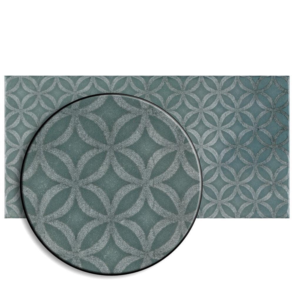 Merola Tile Camden 4" x 8" Ceramic Patterned Subway Wall Tile