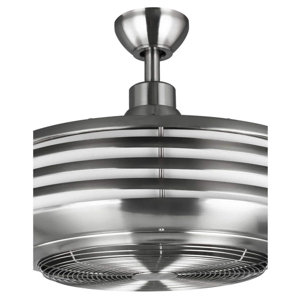 P2594-0930K-Progress Lighting-Sanford - Wide - Ceiling Fan - 1 Light - Handheld Remote - Damp Rated in Transitional style - 22.88 Inches wide by 17.75