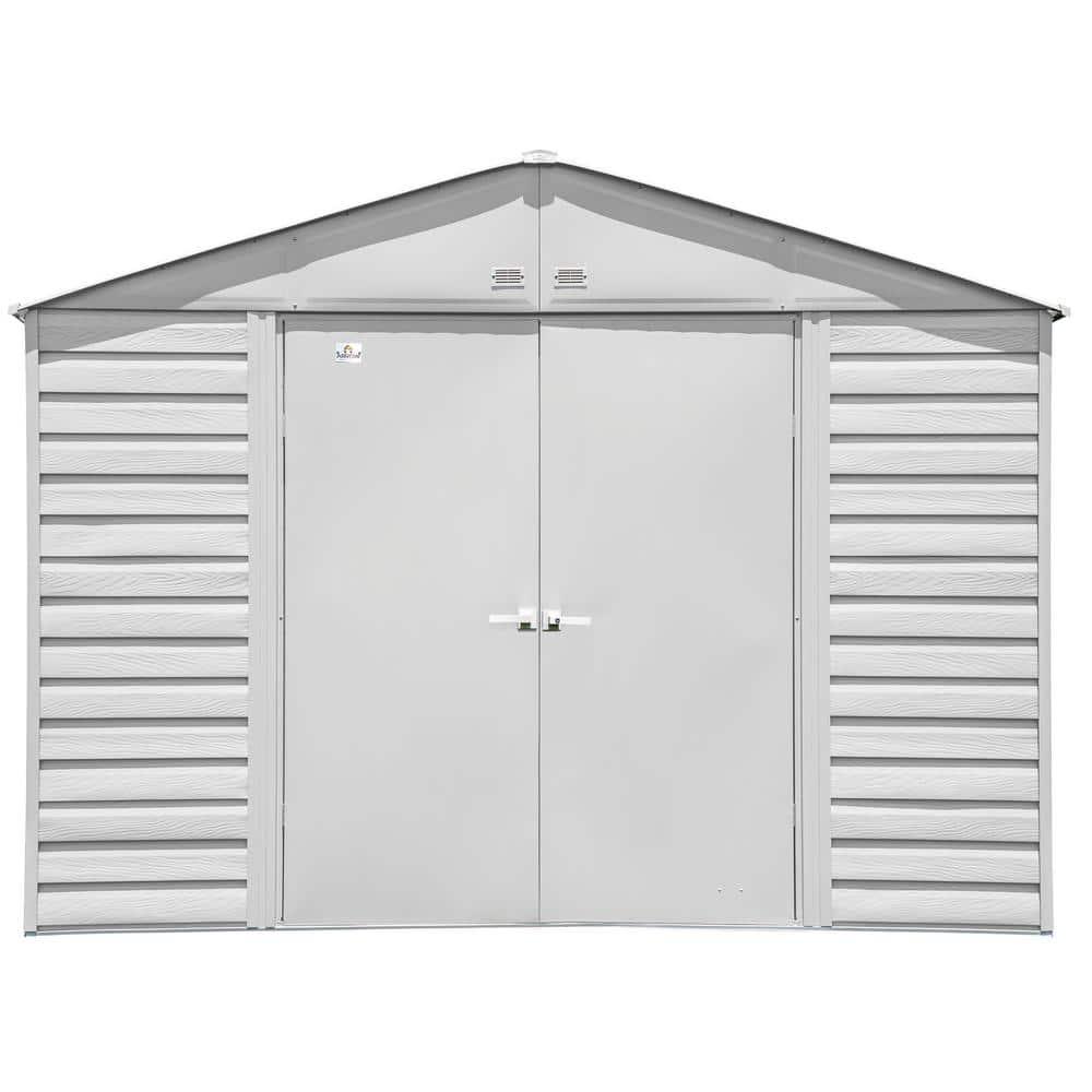 10 ft. W x 14 ft. D Steel Horizontal Storage Shed