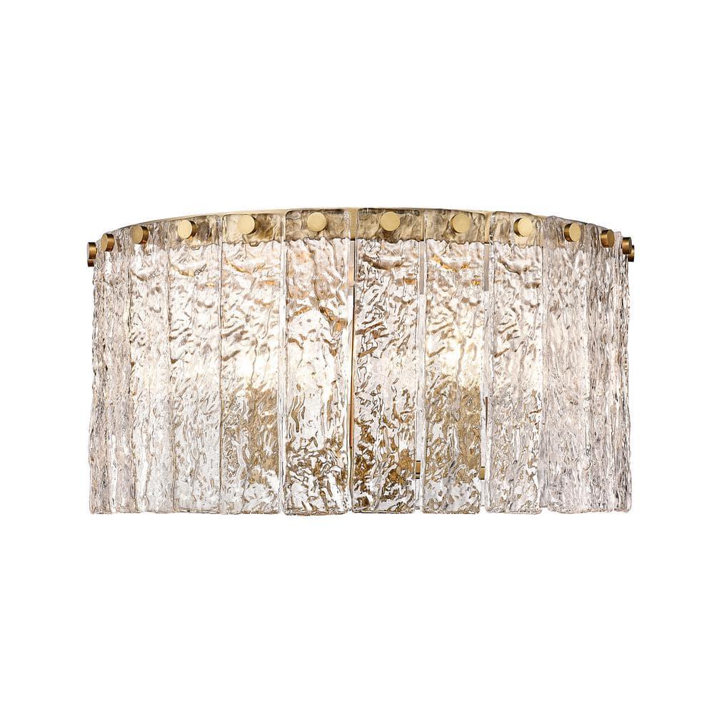 Z-Lite Glacier 5 - Light Flush Mount in  Modern Gold
