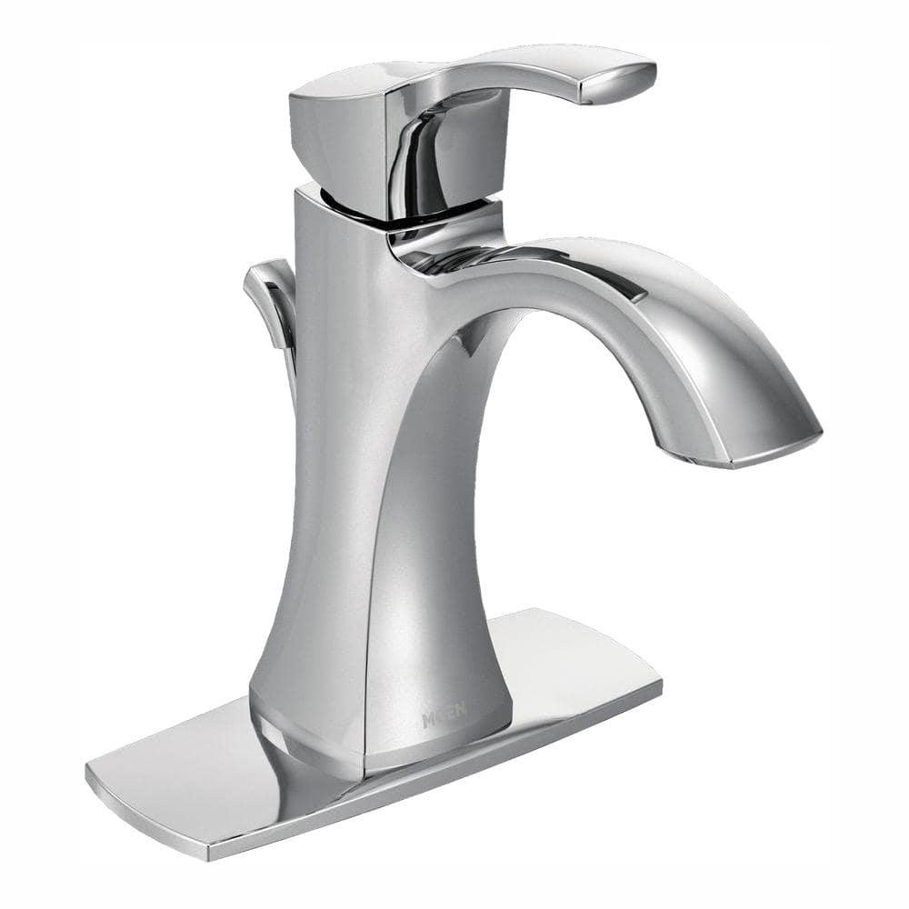 Moen Voss Single Hole Bathroom Faucet with Drain Assembly