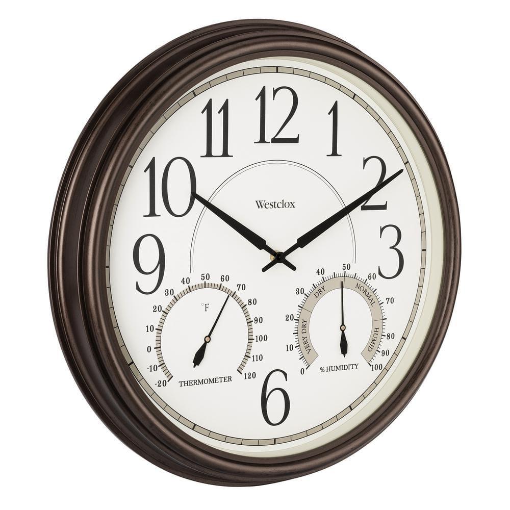 Westclox Clocks 20” Indoor/Outdoor Wall Clock