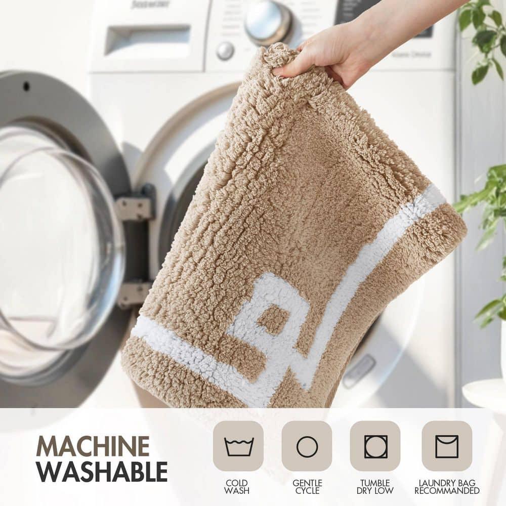 Madison Park 100% Cotton Tufted Bath Rug with Non-Slip Backing