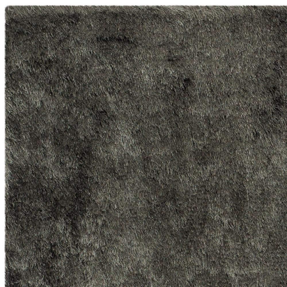 Paris Shag SG511 Hand Tufted Indoor Area Rug - Titanium - 7'x7' Square - Safavieh