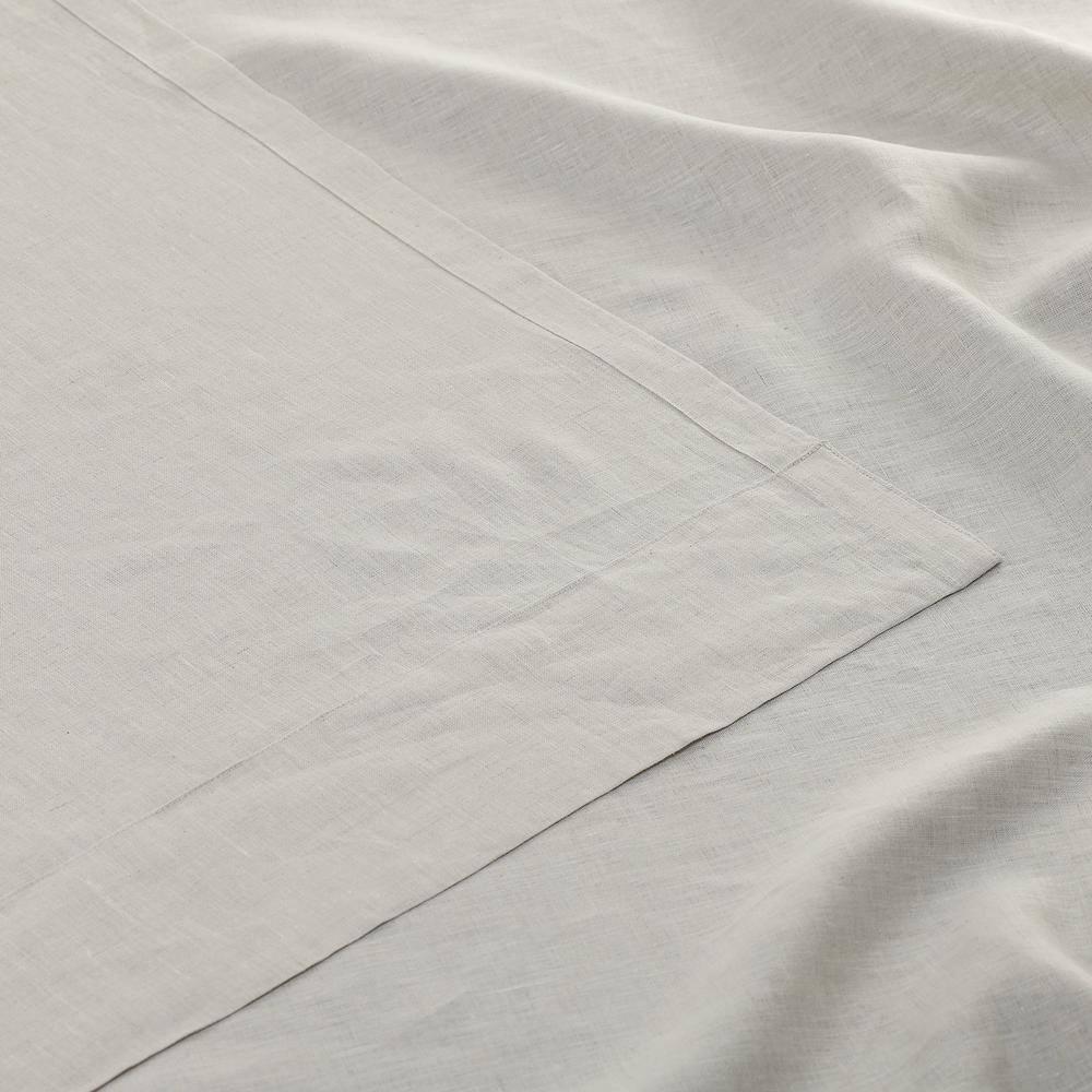 Exclusive Fabrics  Signature French Linen Sheer Curtain (1 Panel) 50 X 96 - Birch