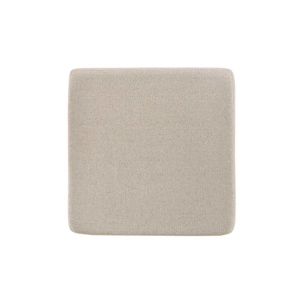 Carolina Living 24" Cadmus Counter Height Barstool Gray/Beige: Upholstered Seat, Antique Brass Nailhead Trim