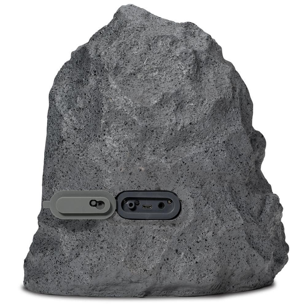 iLive ISBW422G Outdoor Bluetooth 20 Watts Power Rock Speakers with 2 USB charging cable, Gray