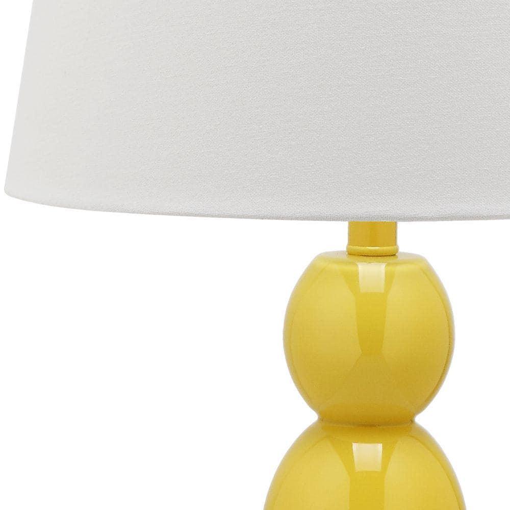 Jayne 3 Sphere Table Lamp (Set of 2) - 26.5 Inch Height - LIT4089 - Yellow - Safavieh