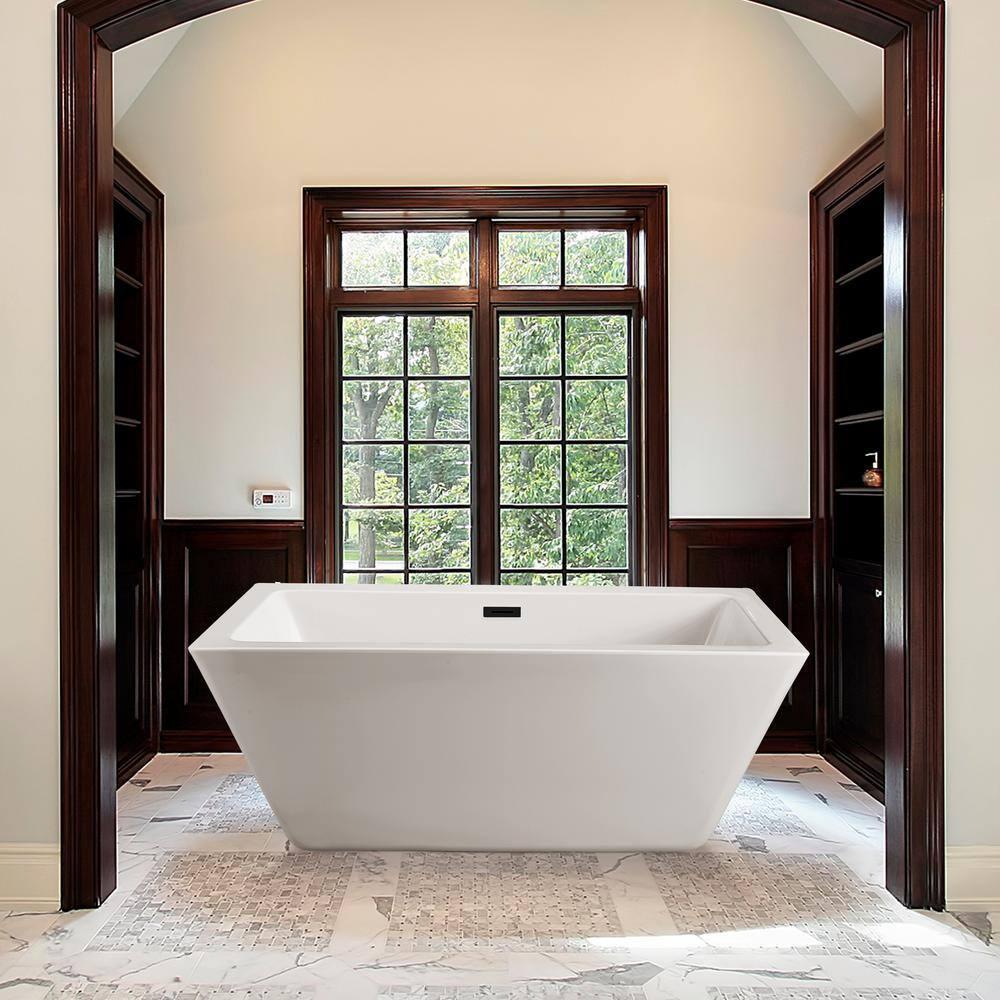 1501 mm x 719 mm Freestanding Roll Top Bathtub