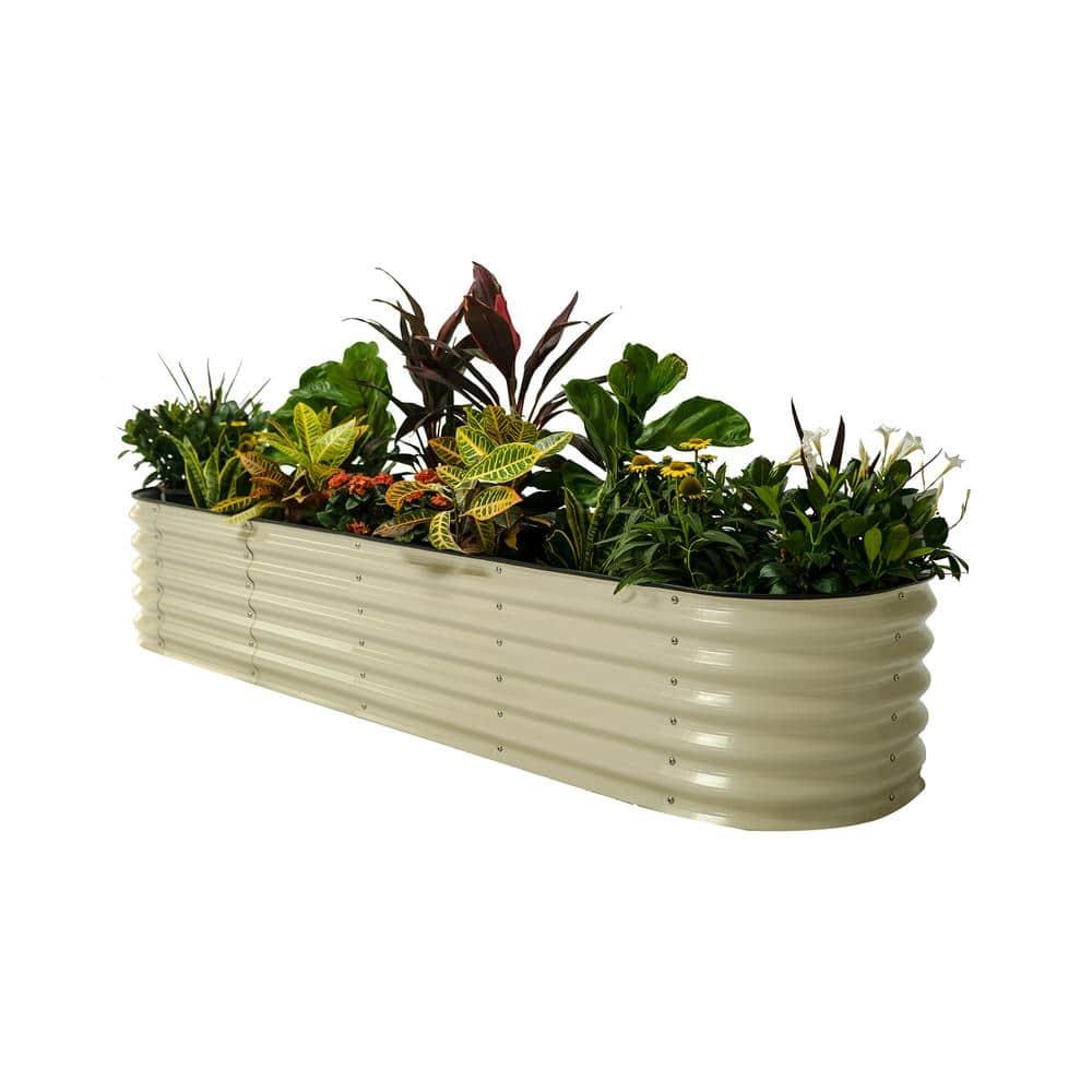 17" Tall 9 In 1 Modular Metal Outdoor Raised Garden Bed