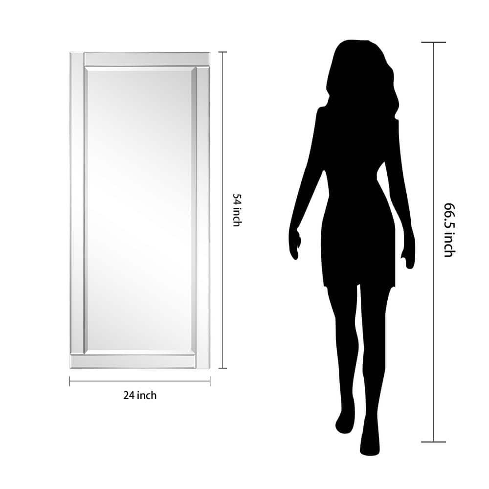 Empire Art Direct  Moderno Beveled Rectangle Wall Mirror