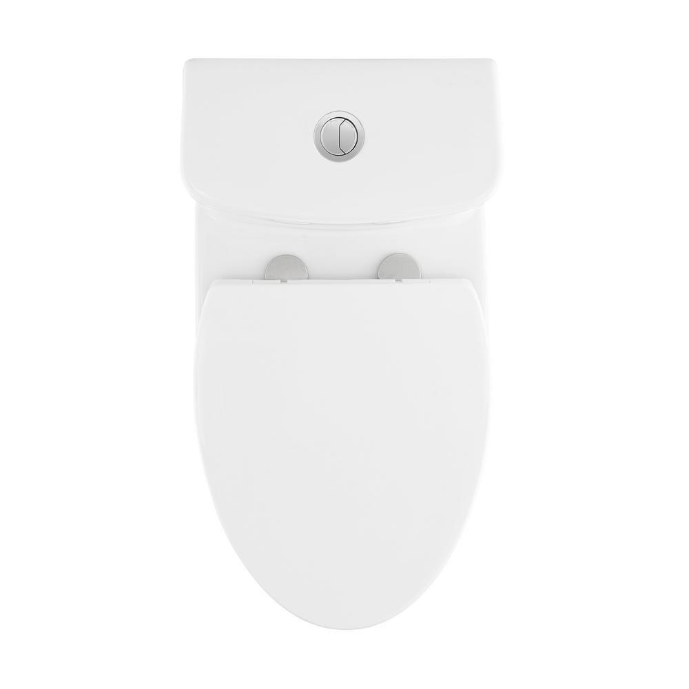 Swiss Madison CT-1T104 Fulton One-Piece Elongated Toilet Dual-Flush 1.1/1.6 Gpf