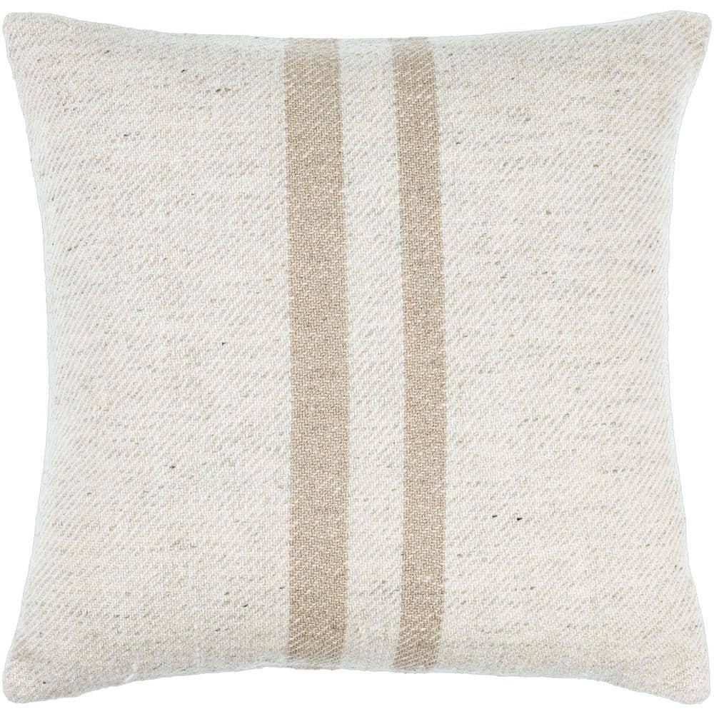 Becki Owens x Livabliss Becki Owens x Livabliss Brett Striped Wool Blend Reversible Throw Pillow