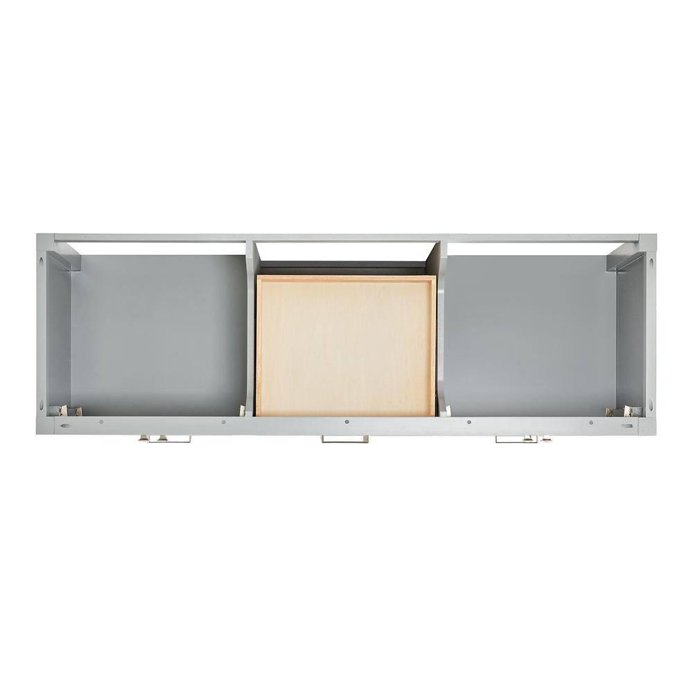 Ariel A067dwqrvo Cambridge 67" Free Standing Double Rectangular Basin Vanity Set - Grey