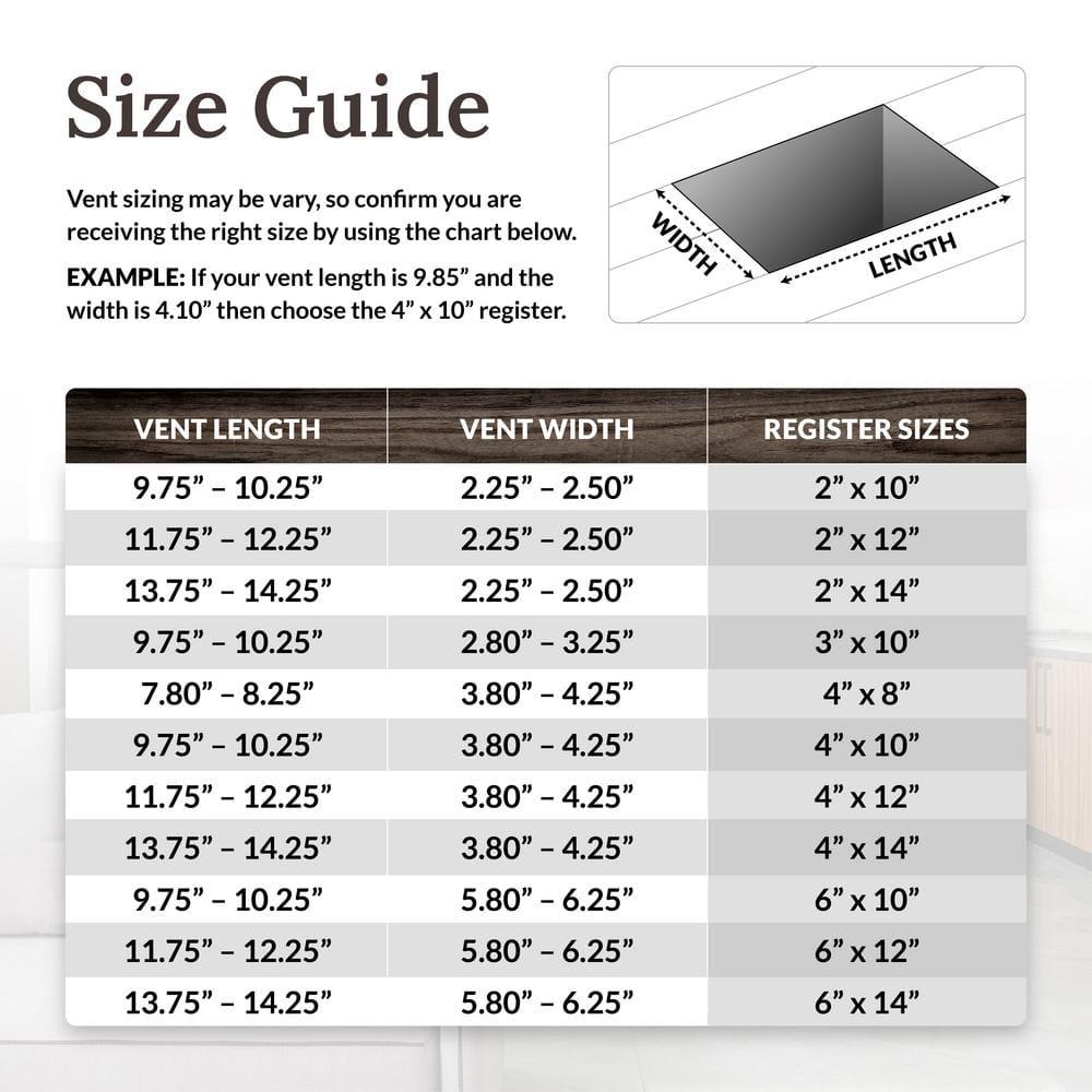 Decor Grates AJH412-RB Oriental Floor Register, 4x12 Inches, Rubbed Bronze Finish