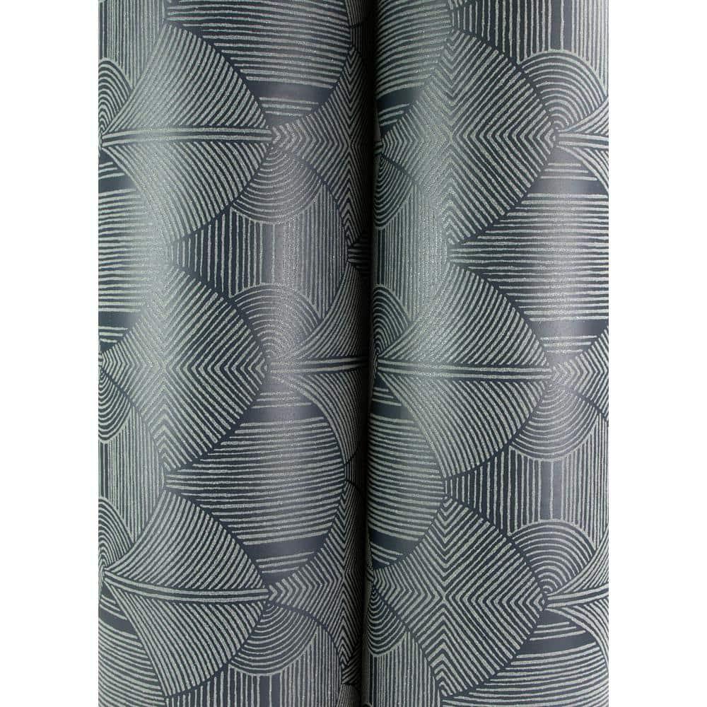 A-Street Prints Meyberg Silver Geometric Wallpaper | Perigold