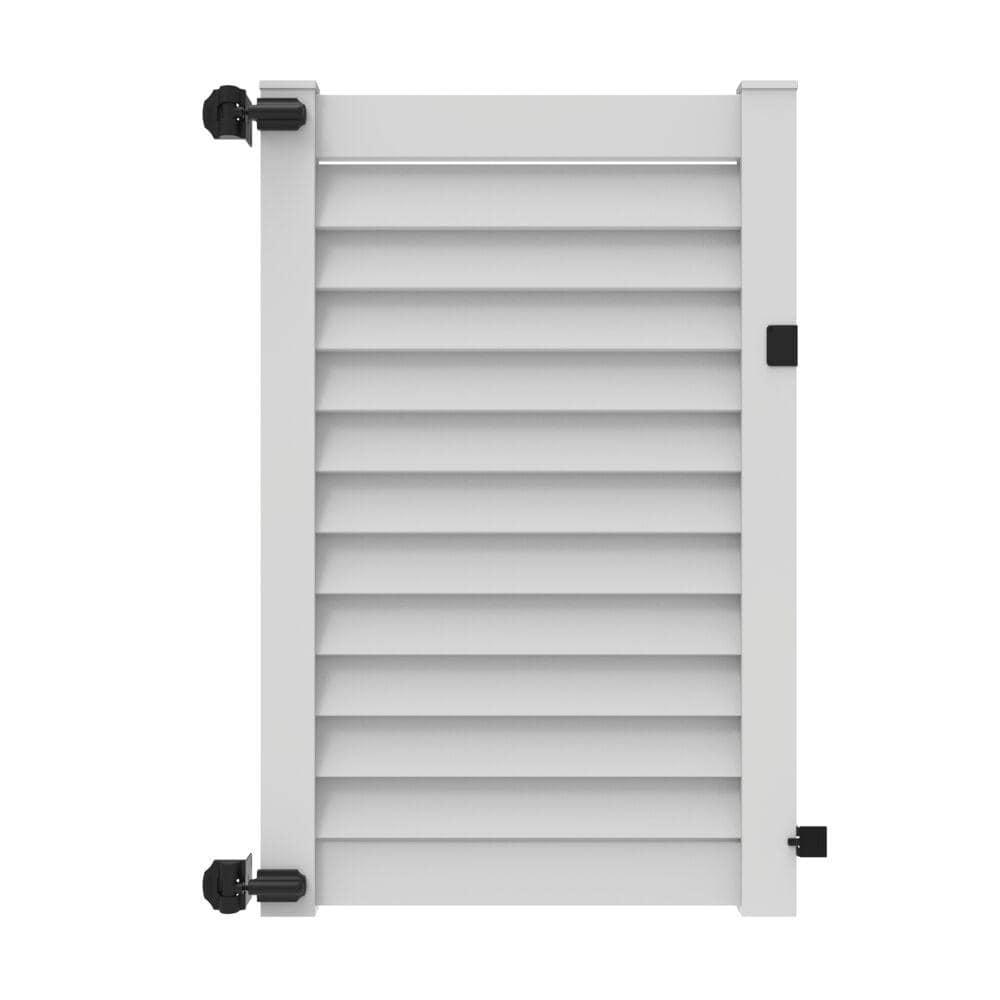 Barrette Outdoor Living Louvered Vinyl Gate