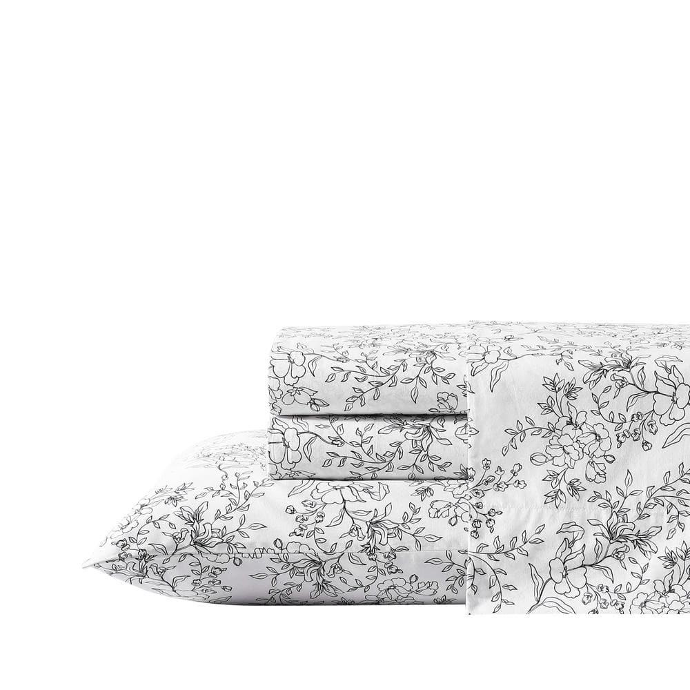 Stone Cottage Bedding Hawley 200 Thread Count Floral 100% Cotton Percale Sheet Set