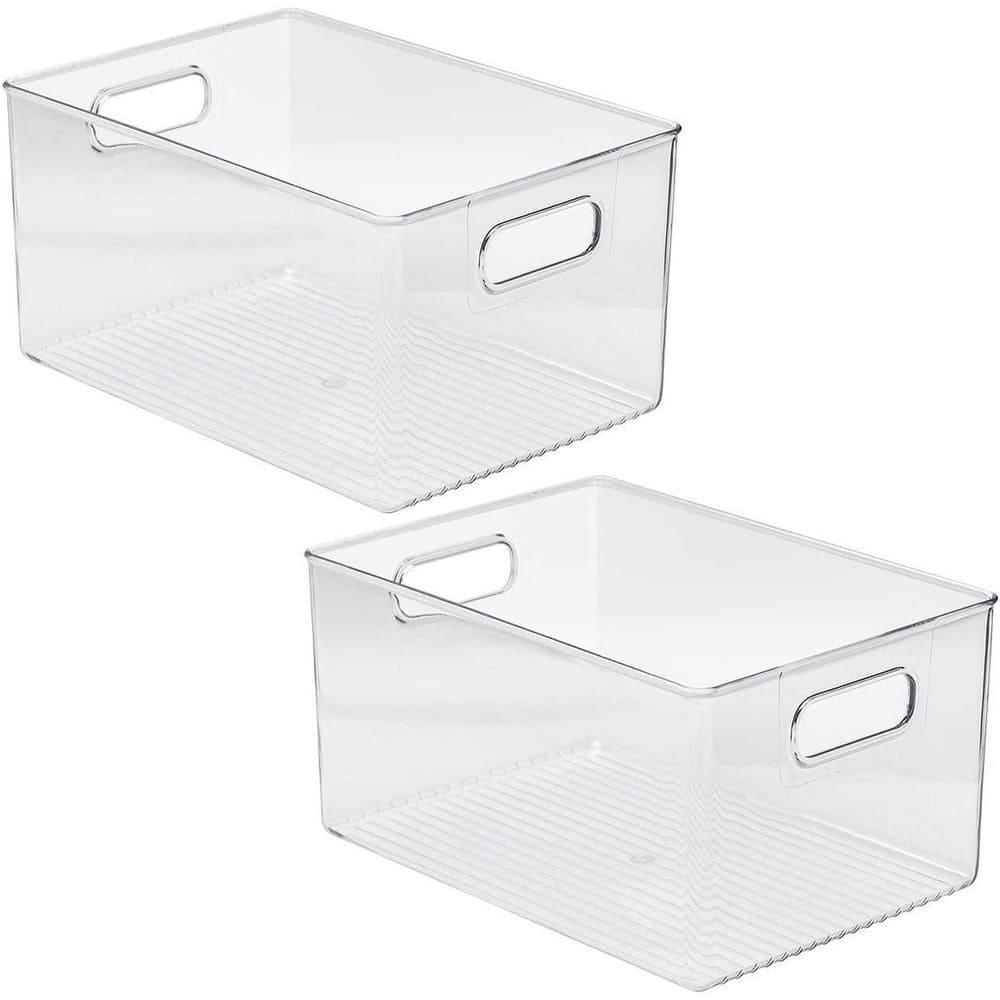 Sorbus Sorbus Large Plastic Kitchen, Pantry, and Fridge Storage Bins with Handles 2 Pack
