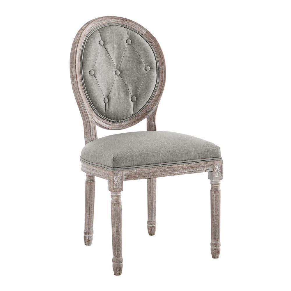 Modway Arise Vintage French Upholstered Fabric Dining Side Chair