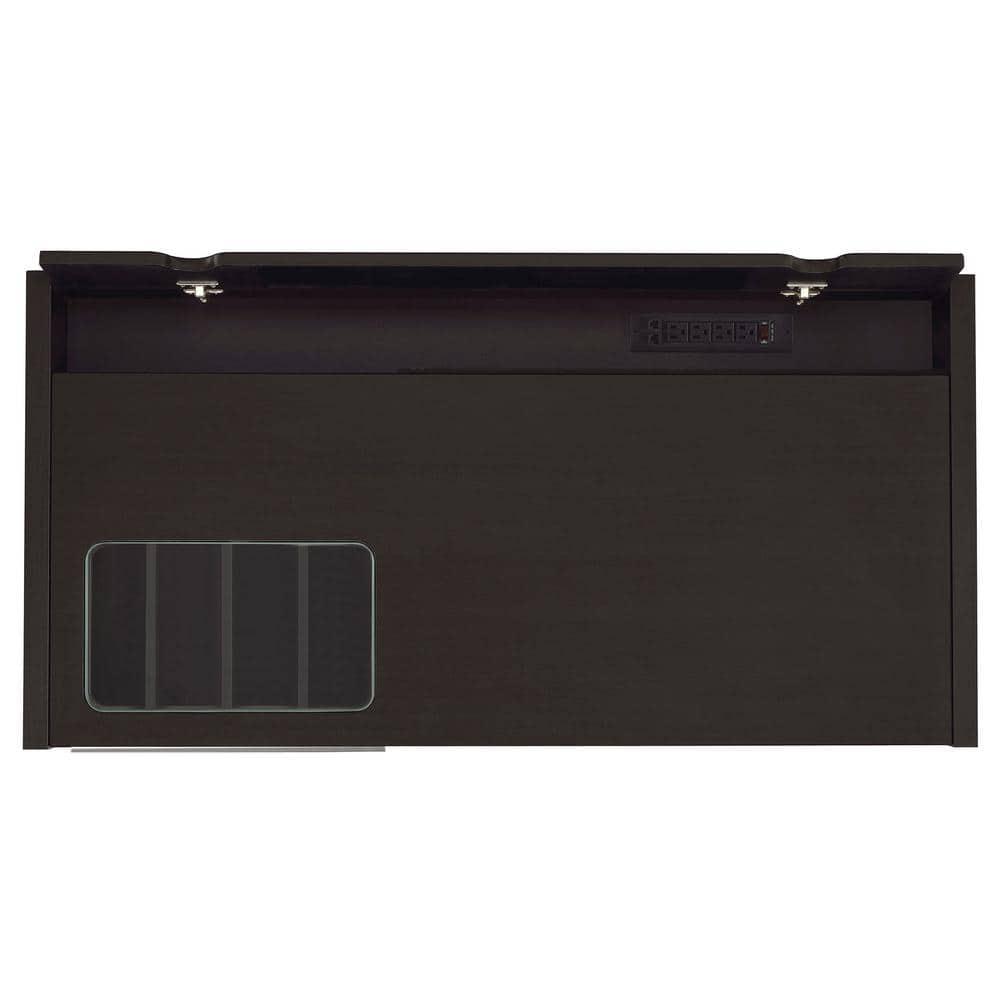 Halston 2 Drawer Office Desk Cappuccino - Coaster