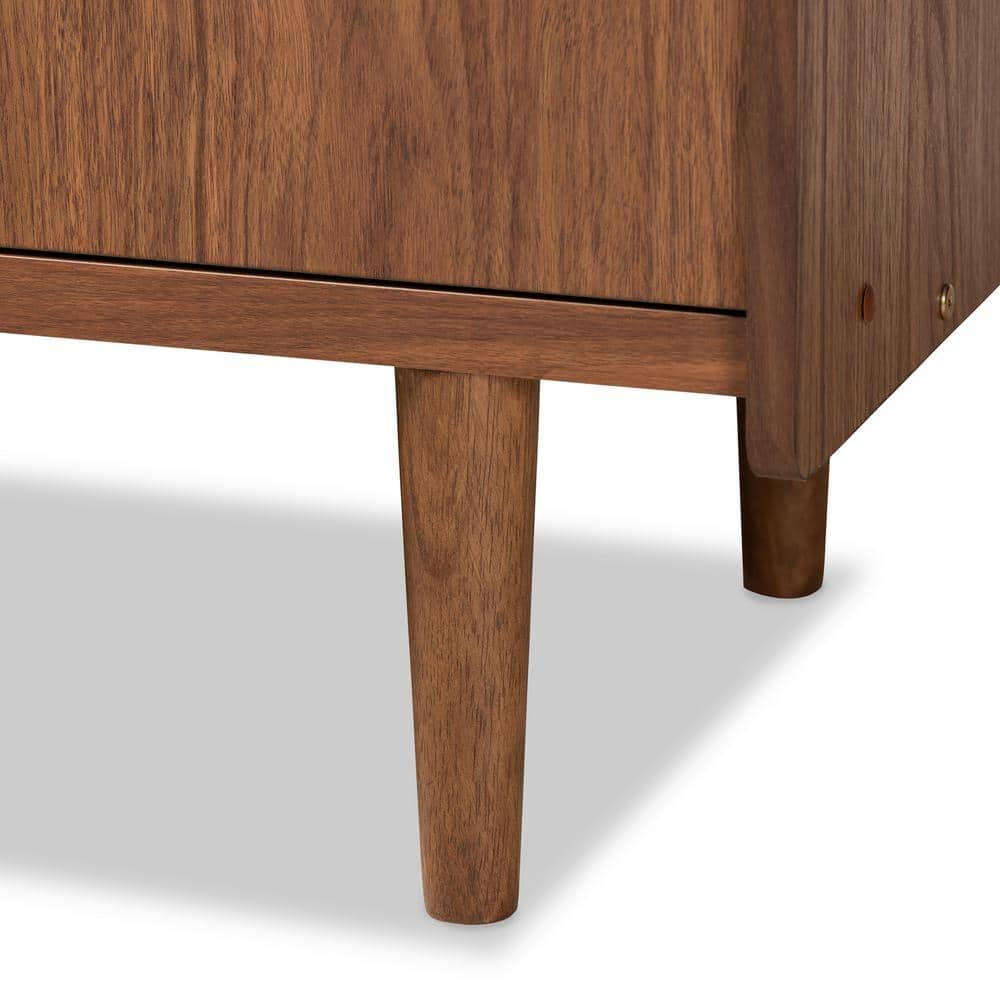 Halden Wood 2 Door Dining Room Buffet Brown/Gray - Baxton Studio