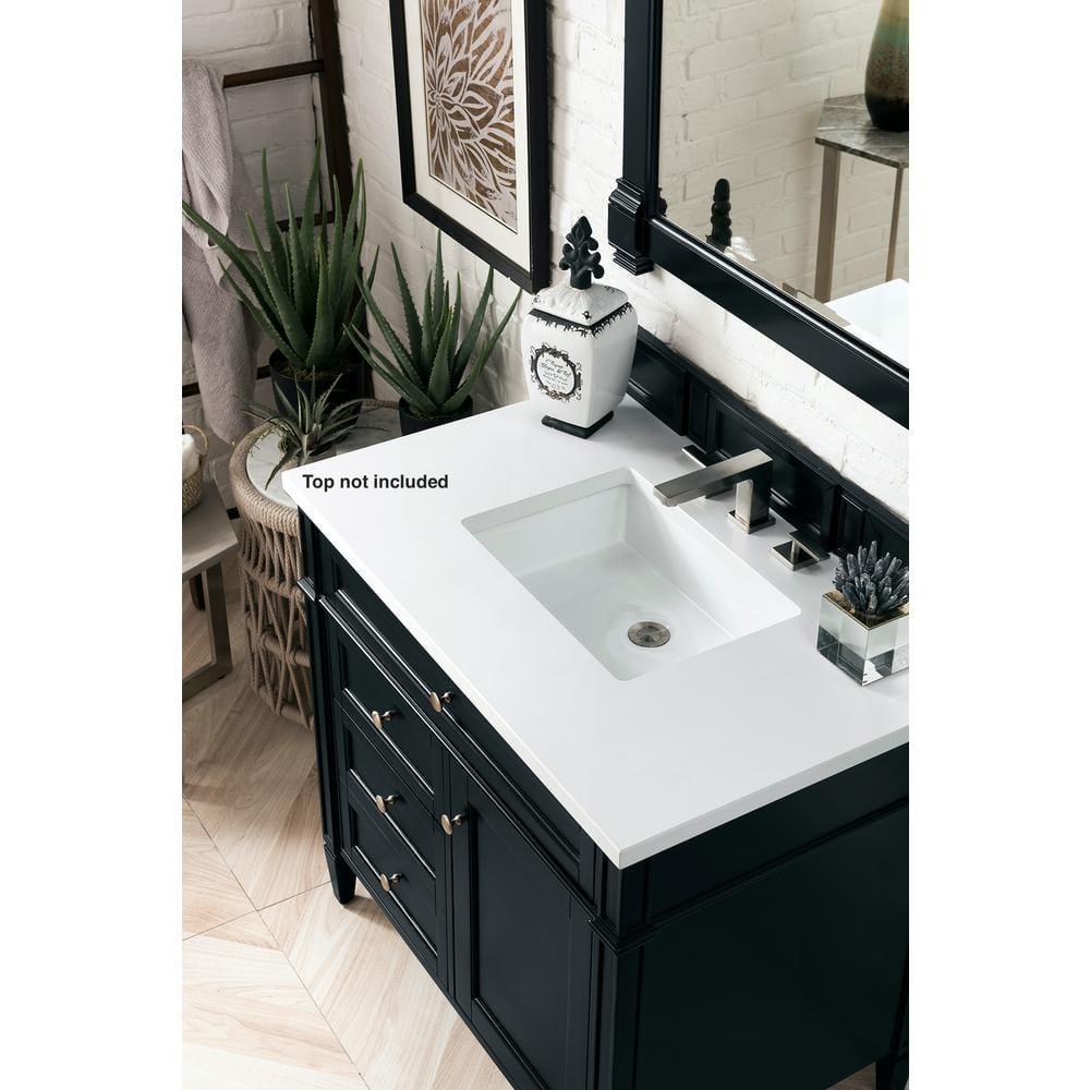 James Martin Vanities 650-V36 Brittany 36" Single Basin Poplar Wood Vanity Cabinet Only -