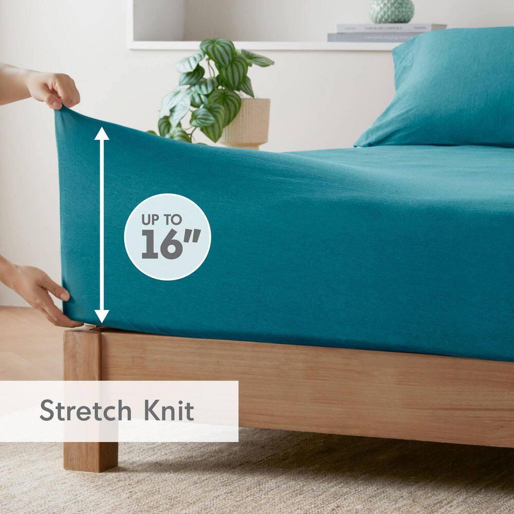 Cotton Blend Jersey Knit All Season Sheet Set