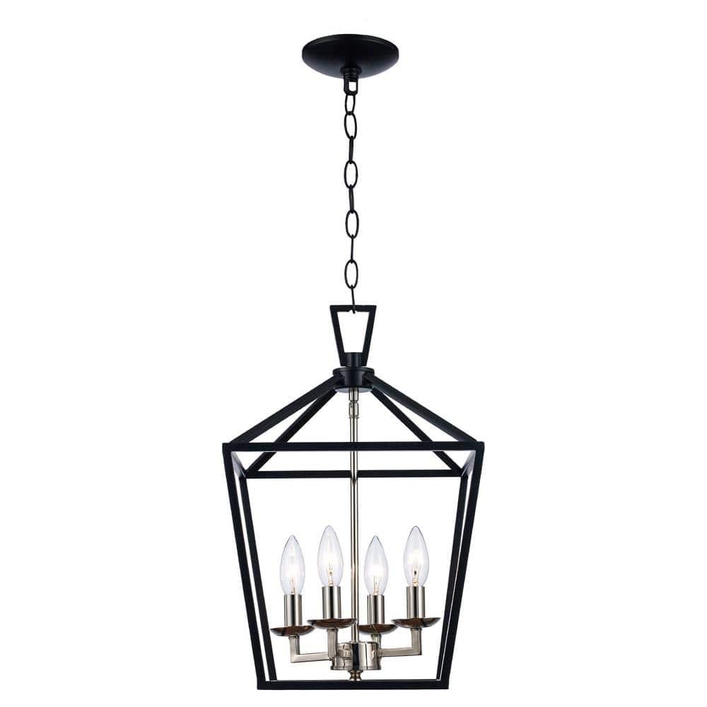 Trans Globe Lighting 10264 Lacey 4 Light 12" Wide Pendant - Black