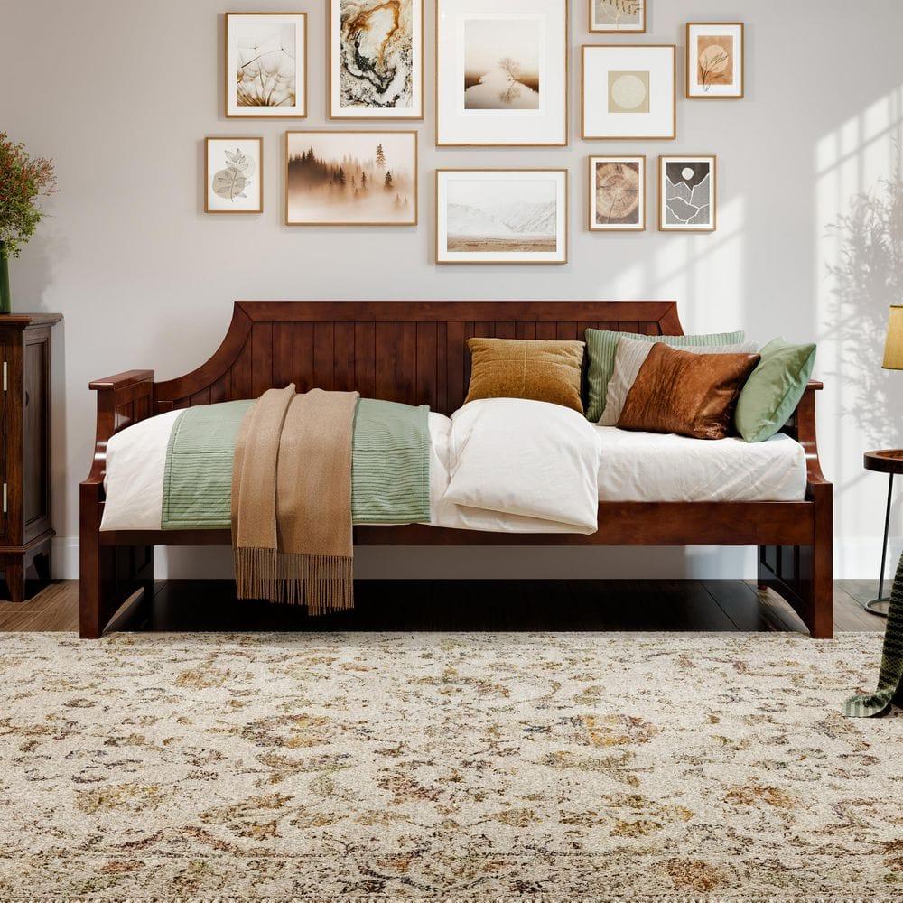 AFI Cambridge Twin Wood Daybed in Walnut