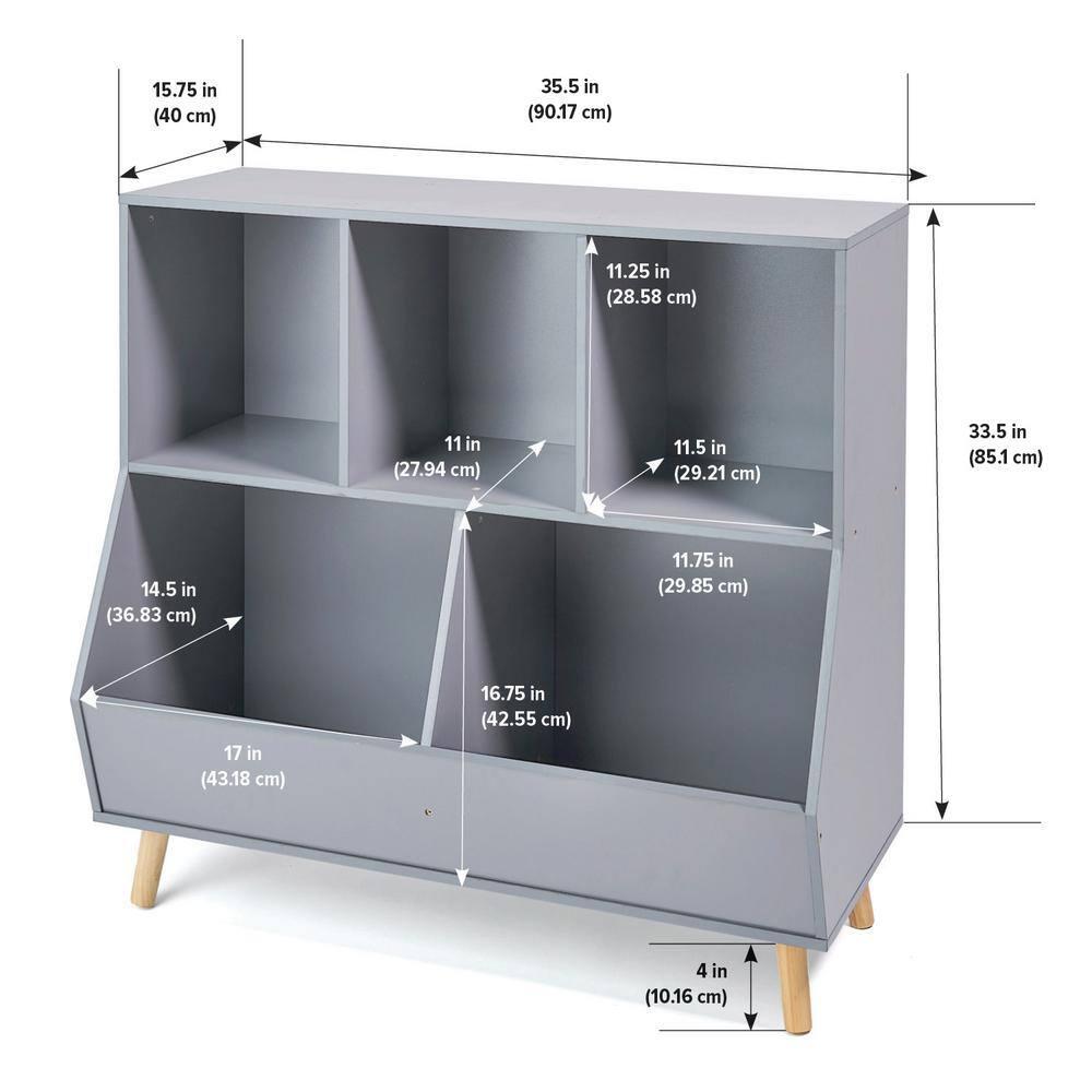 Badger Basket 5-Bin Storage Cubby With Feet & Reviews | Wayfair