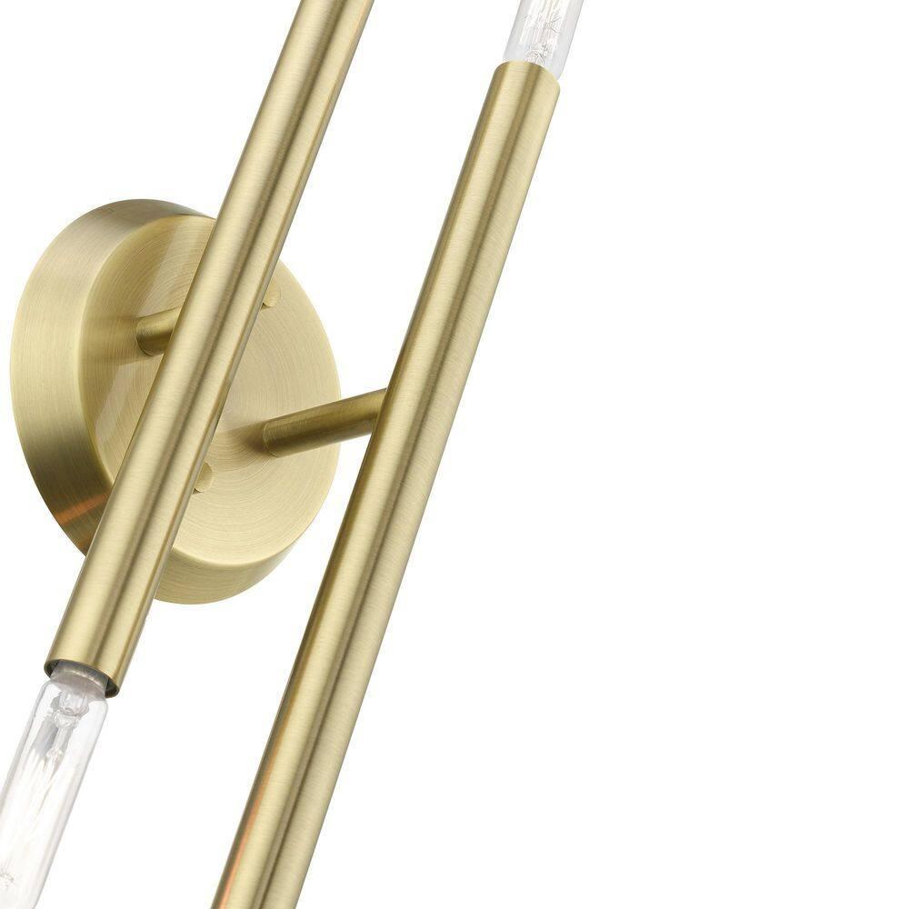 Livex Lighting Soho 4 - Light Wall Light in  Antique Brass