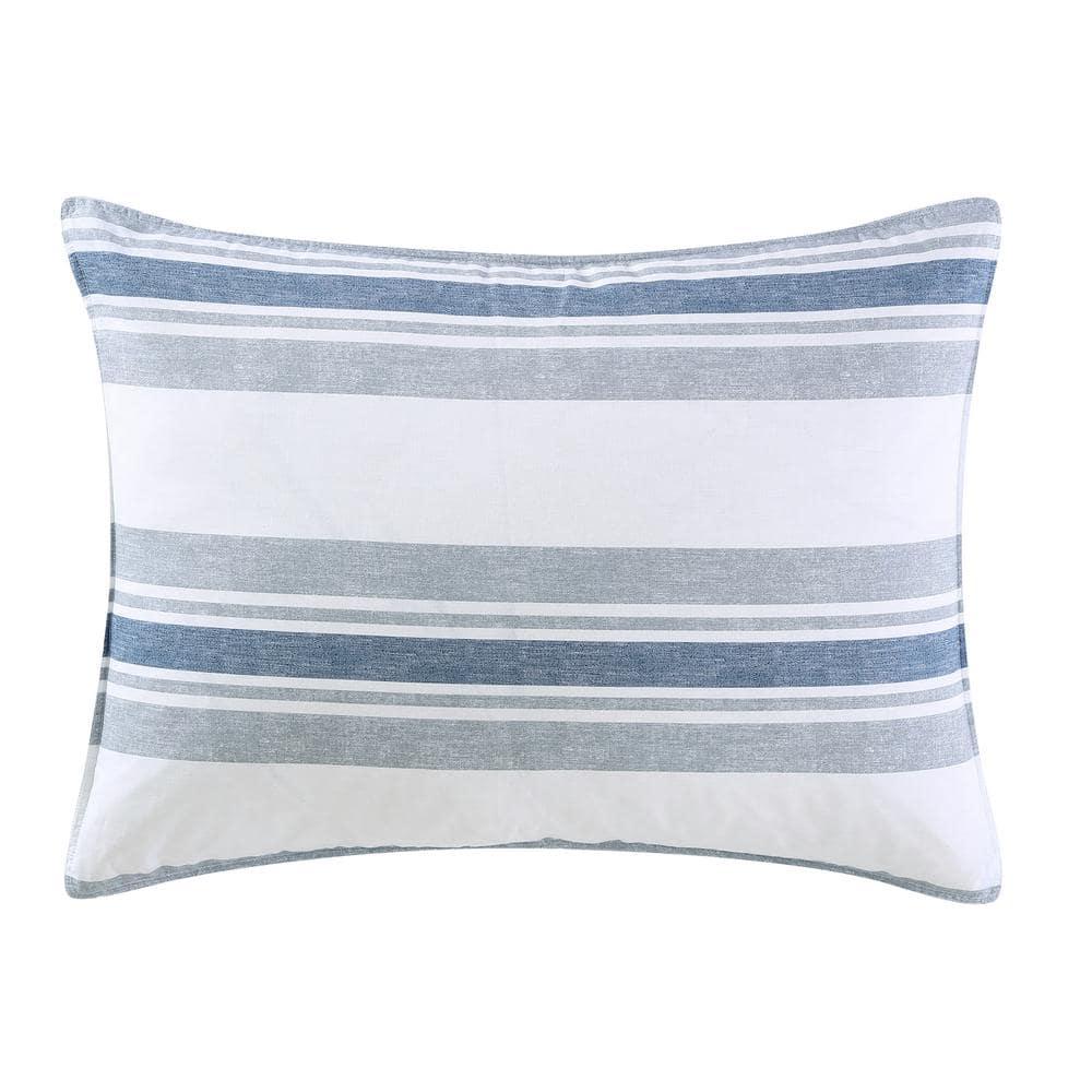 Nautica Bay Shore Cotton Reversible Navy Comforter Set
