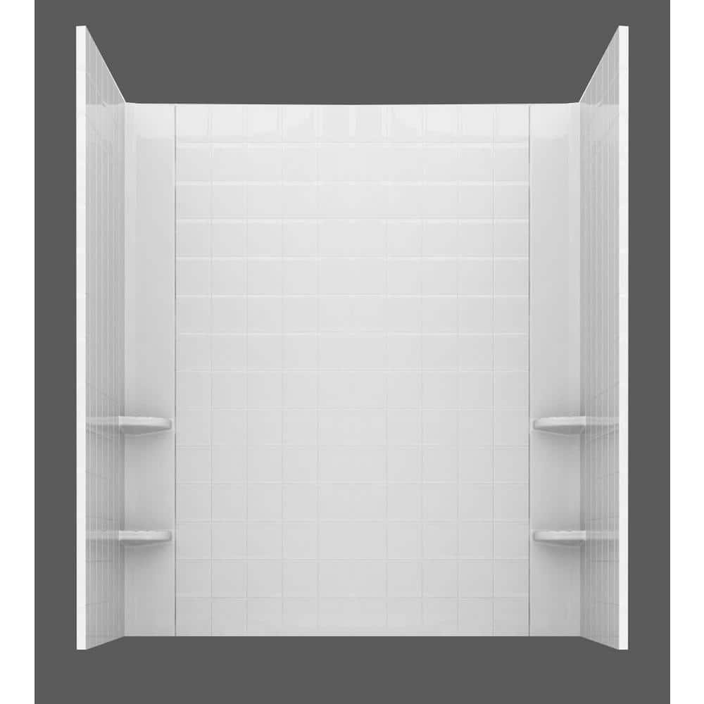 Tucson 60'' x 30'' Walk-in Soaking Fiberglass Bathtub with Faucet