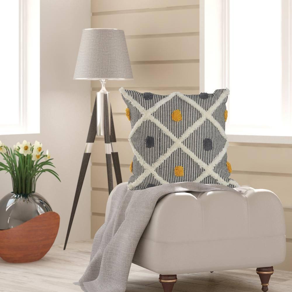 Rajani Home Throw Pillow Geometric Throw Pillow