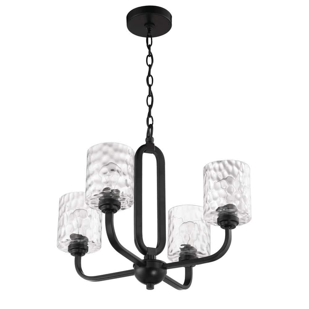 Craftmade Lighting 4 - Light Chandelier in  Flat Black