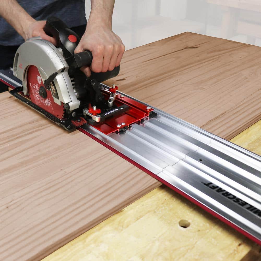 Milescraft Red and Silver Aluminum Track Saw Guide System